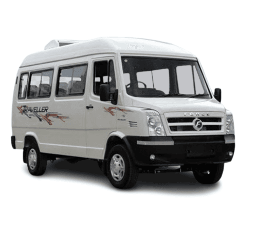 Tempo Traveller 12-Seater - 12 seater tempo car for rent in Mysore | Starting from ₹18 - ₹20/km | AC cab rental for Group tours, Pilgrimages, Corporate outings